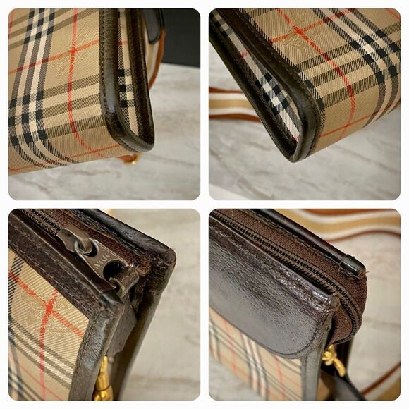 BURBERRYS Nova Check Canvas Leather Clutch/Crossbody - Picture 11 of 17